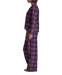 Tommy Hilfiger Women's 2-Piece Notched Top and Long Pants Set