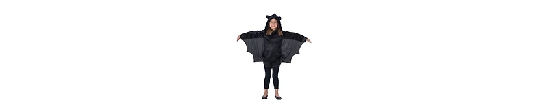 Dress Up America Kids Black Bat Jumpsuit Costume