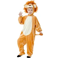 Dress Up America Lion Jumpsuit & Hood Costume