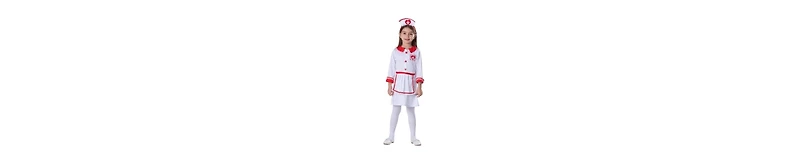 Dress Up America Red Cross Nurse Costume Set - Kids Girls