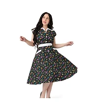 Unique Vintage Plus 1950s Hedda Swing Dress