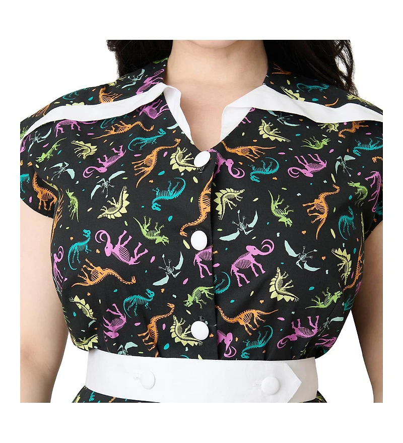 Unique Vintage Plus 1950s Hedda Swing Dress