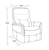 Parker Living Gemini - Linen Swivel Glider Recliner