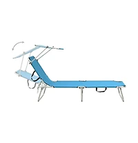 Sun Lounger Blue Aluminum frame, 600D polyester fabric Standard