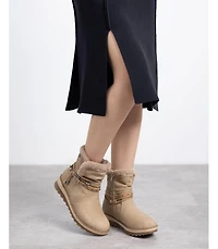 Xti Women's Faux Shearling Lined Ankle Booties Refresh Collection By