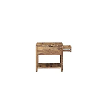 Porter Designs Urban Solid Sheesham Wood End Table, Natural