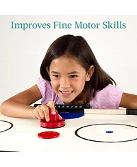 Best Choice Products 54in Air Hockey Game Table w/ Led Lights, Scoreboard, Powerful Motor