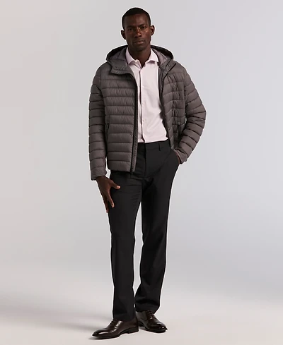 Perry Ellis Portfolio Men's Modern-Fit Stretch Solid Resolution Pants