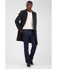Bagatelle Homme Men's Houndstooth Faux Wool Top Coat