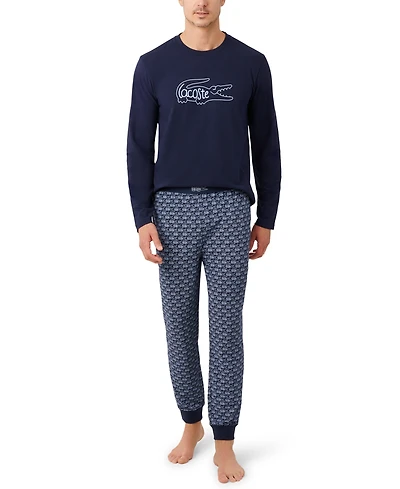 Lacoste Men's 2-Piece Jersey Pajama Set