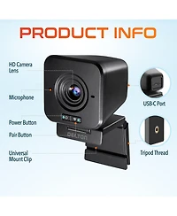 Delton C50 1080p Wireless Webcam with Microphone, Compatible with Pc/Laptops/iMac (DCWC50)