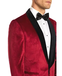 OppoSuits Men's Deluxe Dinner Jacket - Tuxedo Suit Blazer Burgundy Red