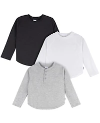 Gerber Toddler Boys' 3-Pack Long Sleeve Shirts