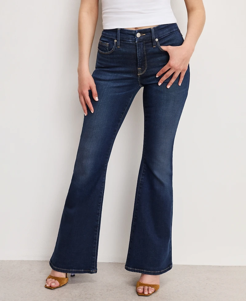 Good American Women's Dolly Joleans Flare Jeans