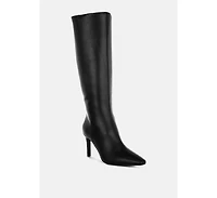London Rag Skara Faux Leather Calf Boots Women