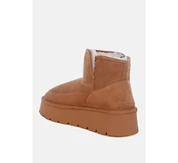 London Rag Chunky Heeled Snow Womens Boot
