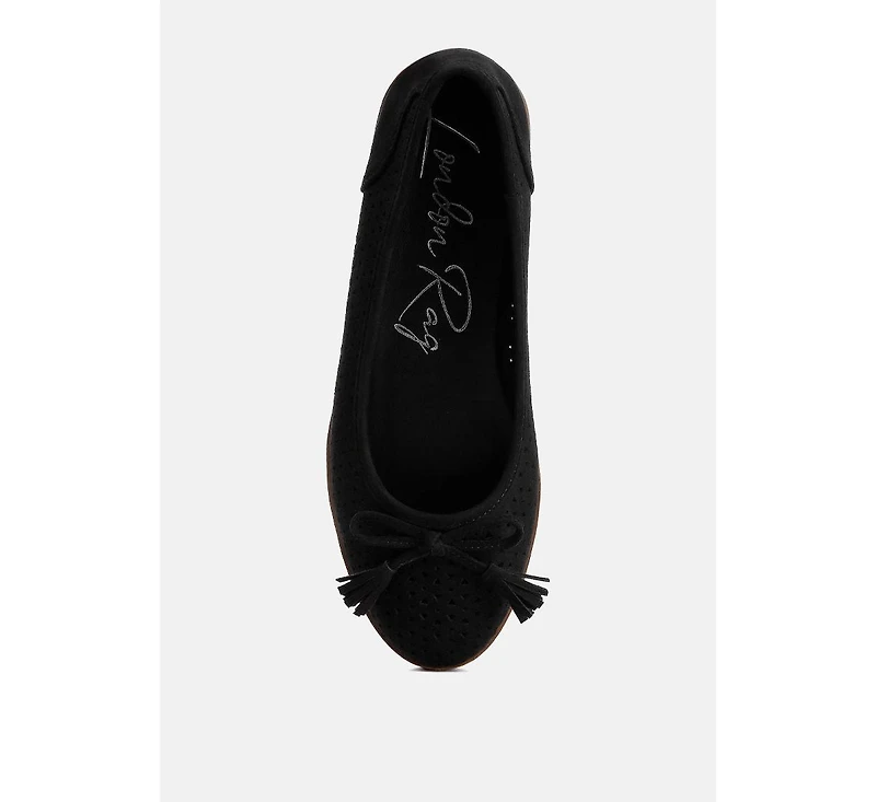 London RagPacer Perforated Leather Ballerinas Women