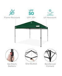 Best Choice Products 12x12ft Easy Setup Pop Up Canopy w/ 1-Button Setup, Wheeled Case, 4 Weight Bags