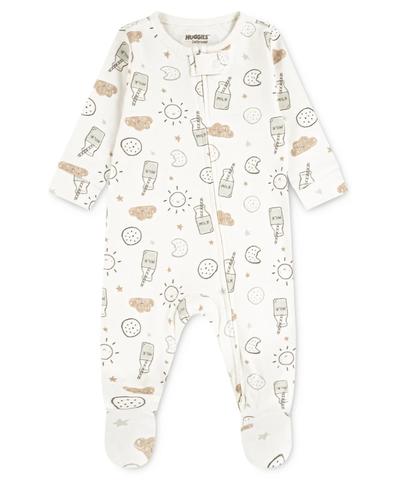 Huggies Baby Boys Full-Zip Sleep and Play Footed Coverall