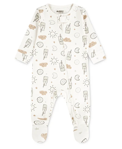 Huggies Baby Boys Full-Zip Sleep and Play Footed Coverall