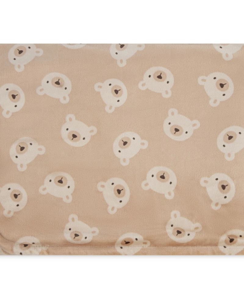 Huggies Baby Boy and Girl Bear Graphic Plush Blanket