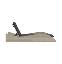 Patio Sun Lounger Light gray