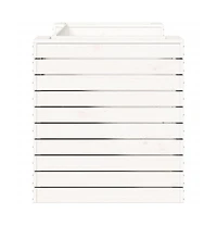 Planter Bench White Solid pine wood Medium Planters