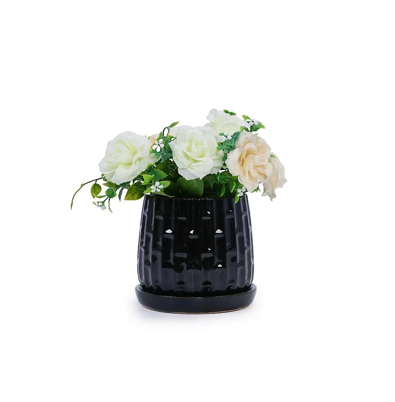 Chic Crate Set of 2 Modern Ceramic Planters
