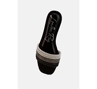 Chrisy Rhinestone Strap Slip On WomenFlats Women