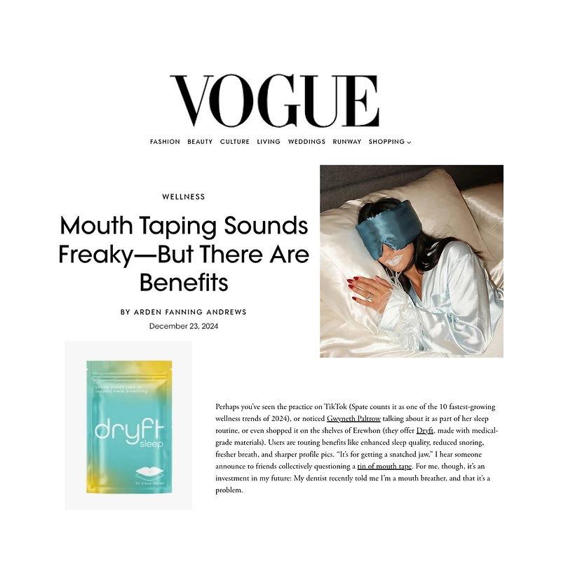 Dryft Sleep Mouth Tape 30-pack