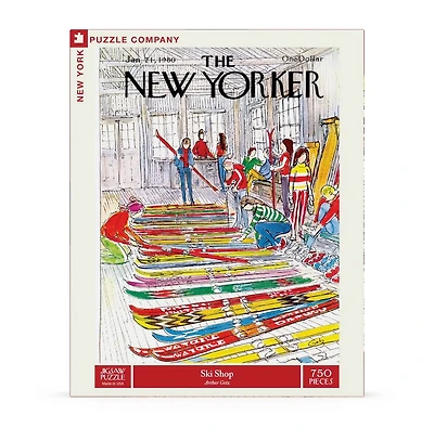 New York Puzzle Company Ski Shop 750 Piece Puzzle