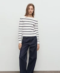 Mango Women's Fine-Knit Boat-Neck Sweater