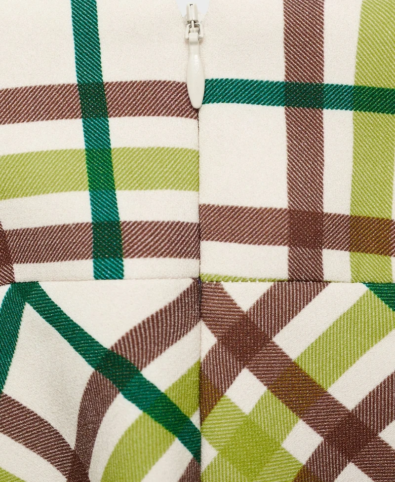 Mango Women's Check Short Dress
