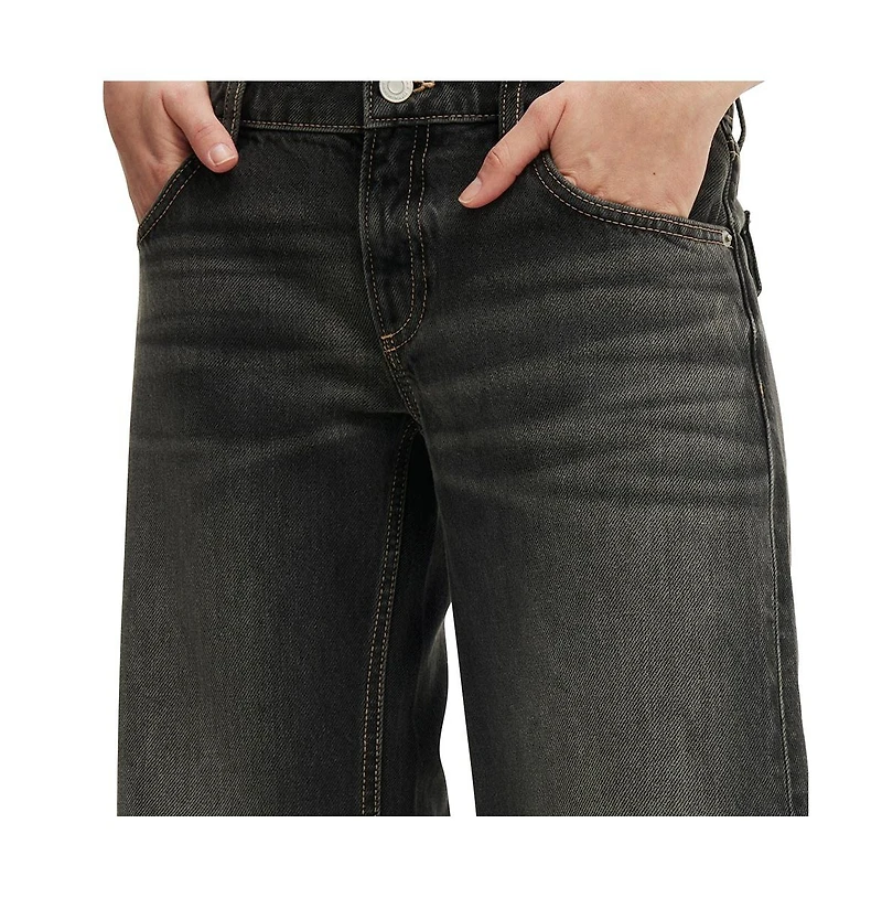 Cotton On Women's Low Relaxed Flare Jean
