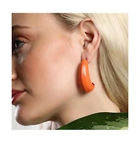 Sohi Women's The Semi-Fold Hoop Earrings