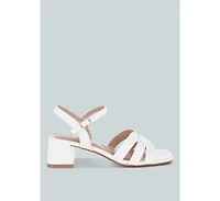 London Rag Eliska Strappy Square Toe Block Heels Women