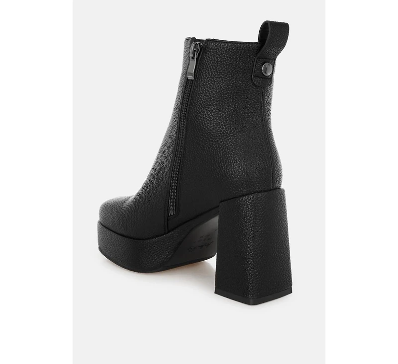 London Rag Poulin Faux Leather Chelsea Boots Women