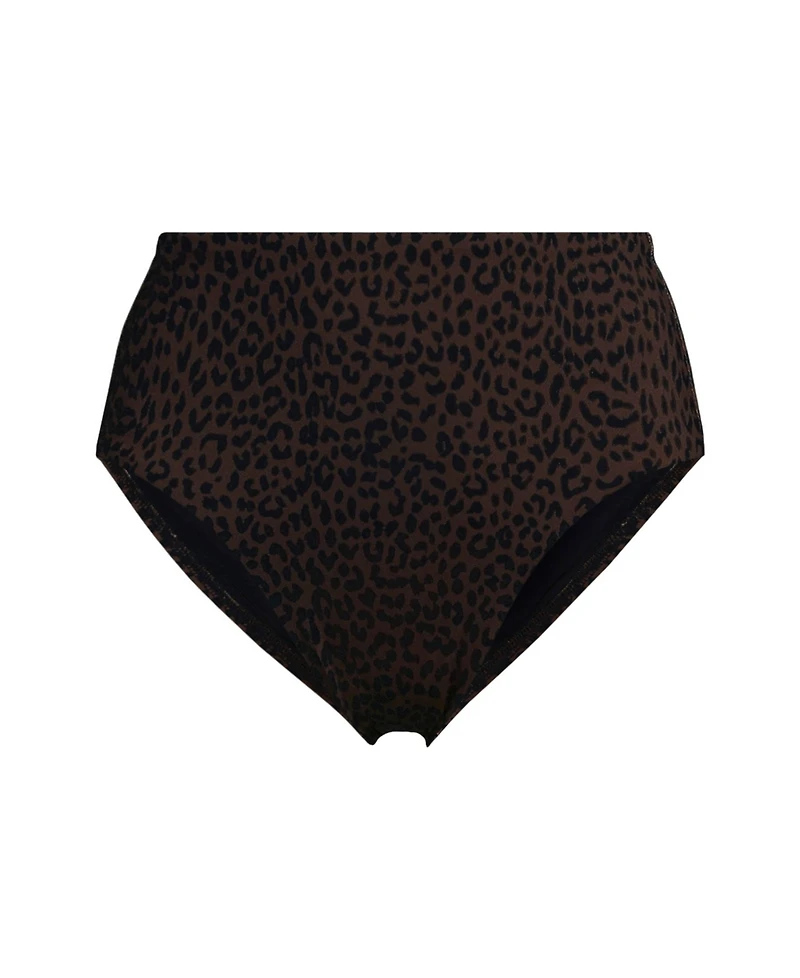 Lands' End Plus Cheeky High Waisted Bikini Bottoms
