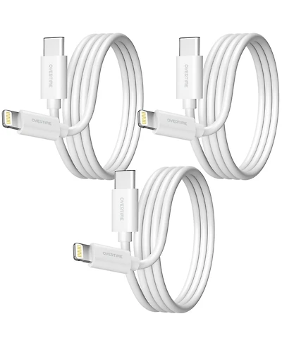 Overtime Mfi Certified Usb C to Lightning 6ft Cable, Fast Charging (OTDCIPUSBTC6WHX3)
