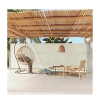 vidaXL Side Awning Cream