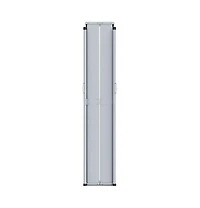 vidaXL Side Awning Black Polyester, Steel, Aluminum Large Retractable