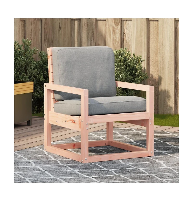 vidaXL Garden Chair Natural Wood Solid Douglas wood Medium Durable