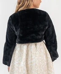 Rare Editions Girls 7-16 Long Sleeve Shrug