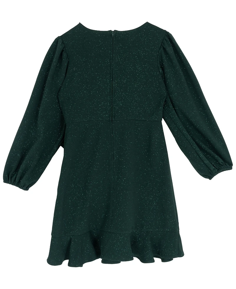 Rare Editions Girls 7-16 Ruffle Detail Wrap Dress