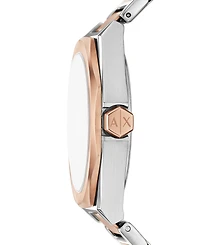 Armani Exchange Women's Multifunction Two-Tone Stainless Steel Watch, 36mm