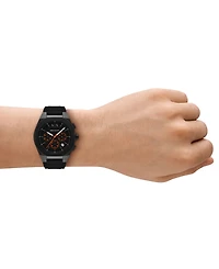 Armani Exchange Men's Sync Chronograph Black Silicone Watch, 42mm