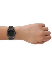 Armani Exchange Women's Three-Hand Black Stainless Steel Watch, 34mm