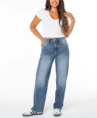Celebrity Pink Juniors' Skater Straight-Leg Jeans