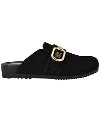 Guess Womens Galavanta Buckle Slip-On Flat Clogs
