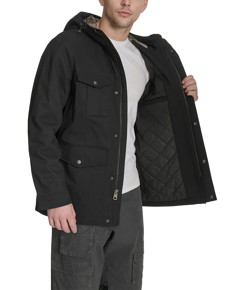 Levi's Men's Field Parka with Plaid Lining Jacket